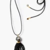 Palais Tassel Necklace Onyx