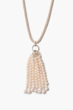 Pampille Necklace White Pearl