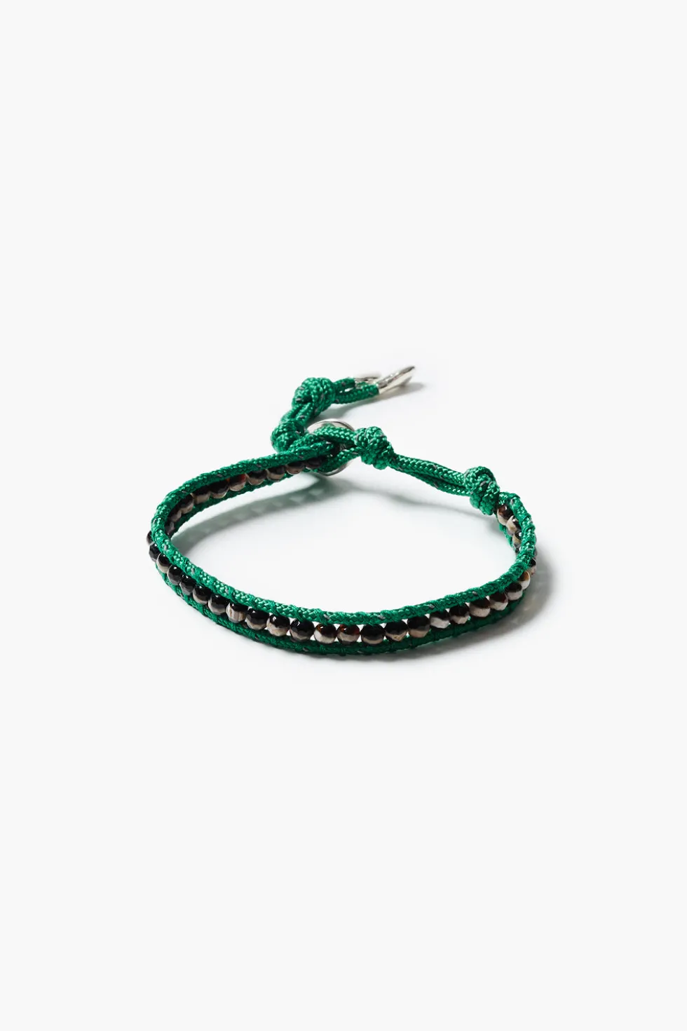 Paracord Single Wrap Bracelet Black Agate