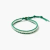 Paracord Wrap Anklet Prehnite