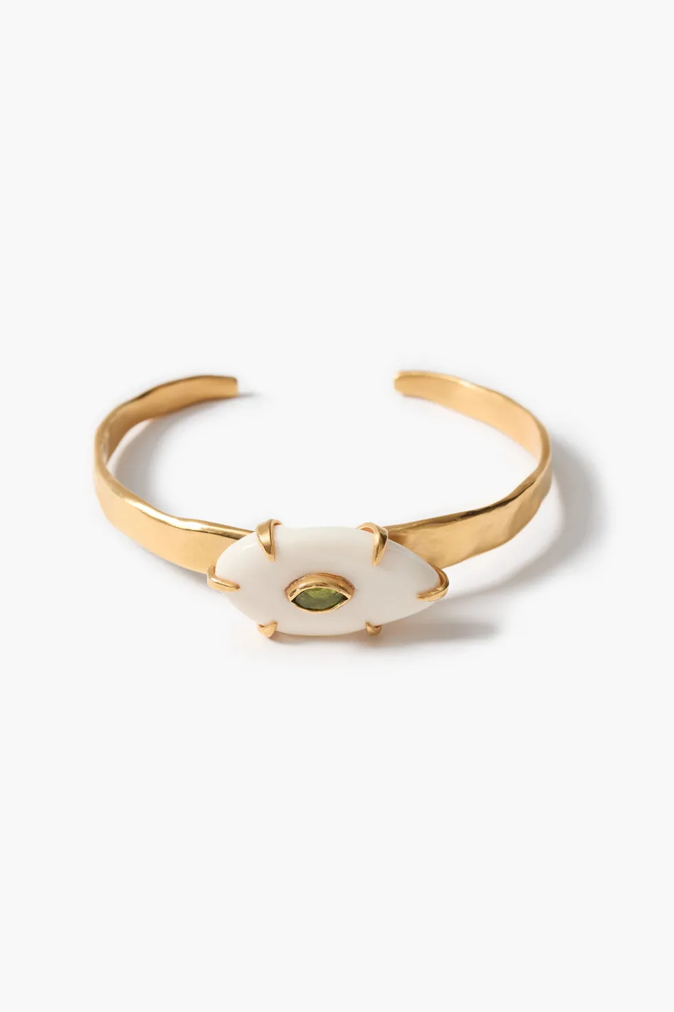 Pebble Cuff Bracelet Peridot