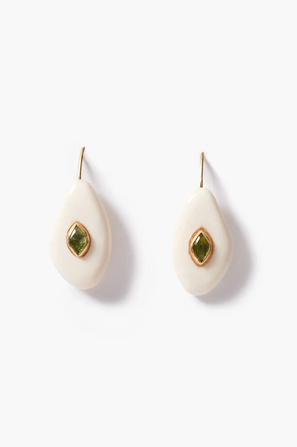 Pebble Earrings Peridot