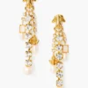 Pippa Cascade Earrings White Pearl
