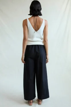 Ramona Poplin Pant Caviar