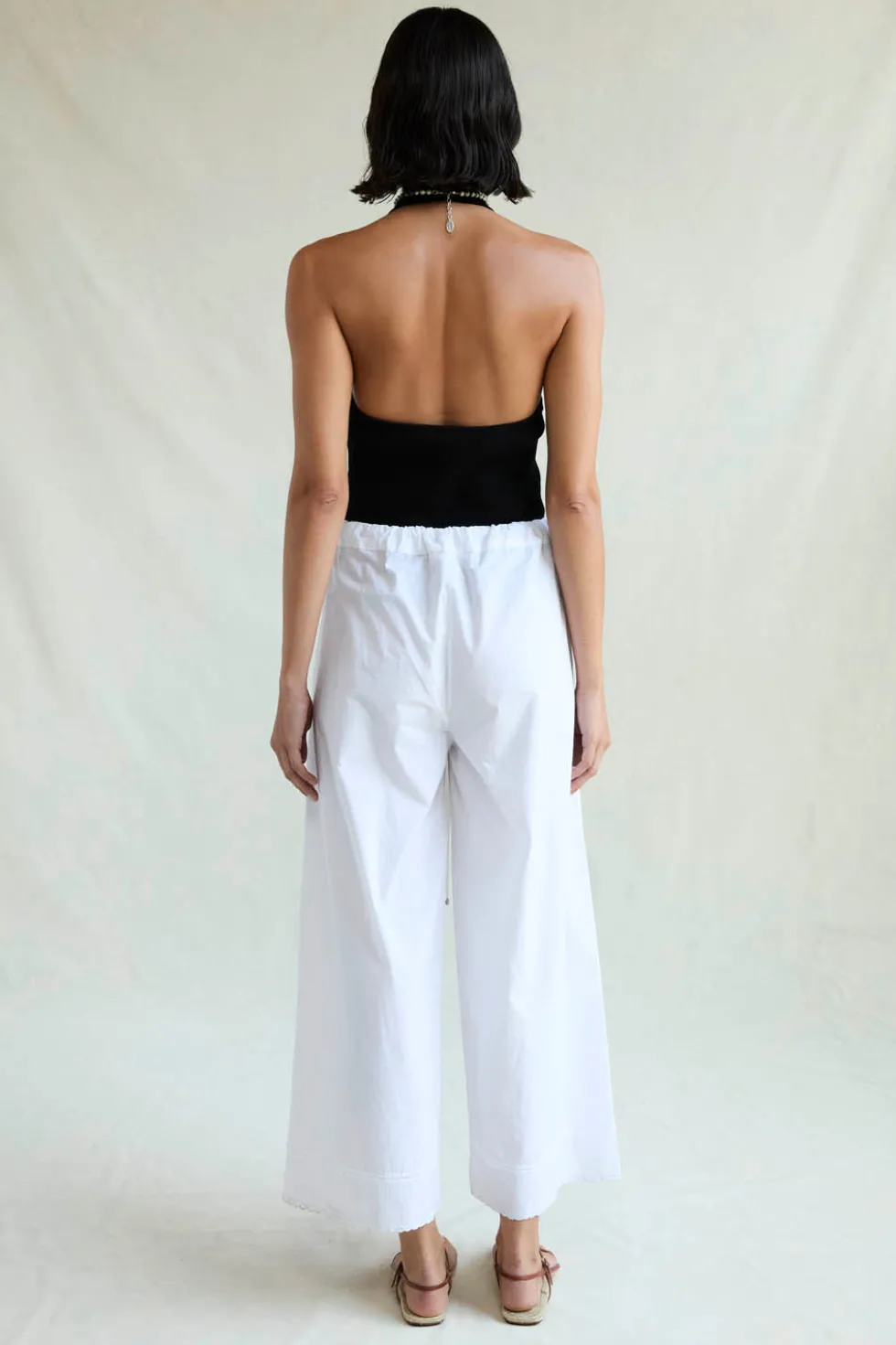 Ramona Poplin Pant White