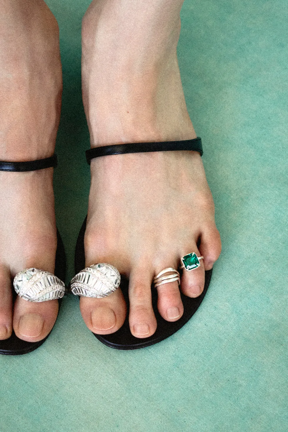 Ripple Toe Ring Set