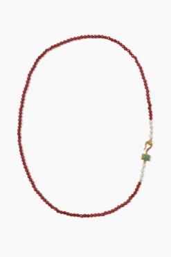 Santos Necklace Carnelian Mix
