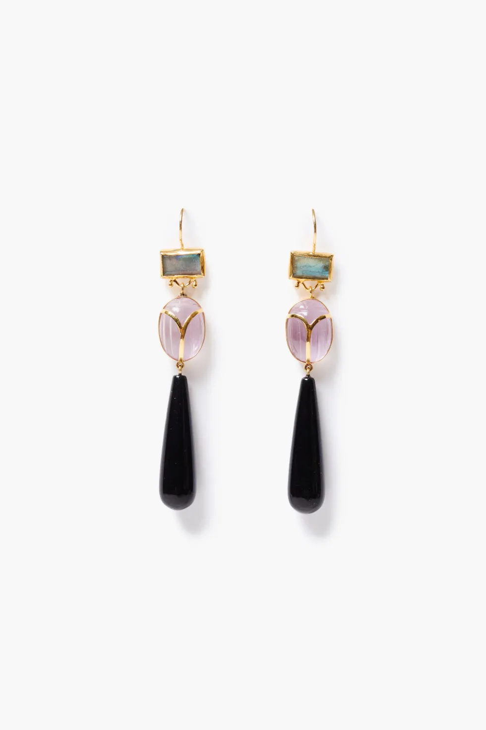Scarab Earrings Multi