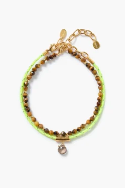 Surf Anklet Set Tiger's Eye