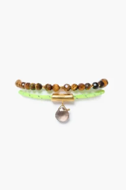 Surf Anklet Set Tiger's Eye