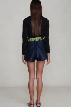 Techno Taffeta Two Tone Short Navy