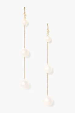 Tiered Floating Pearl Earrings