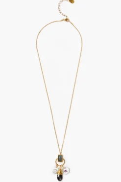 Trio Charm Necklace Multi